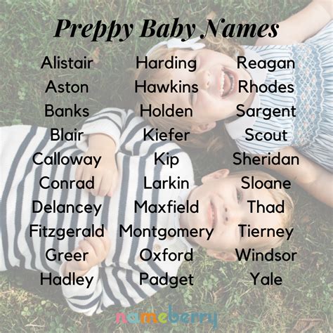 preppy boy names